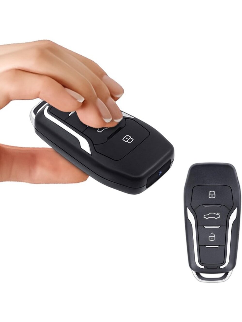 Compact Mini Camera Keychain, 64GB HD Body Cam, Motion Detection, USB Charge
